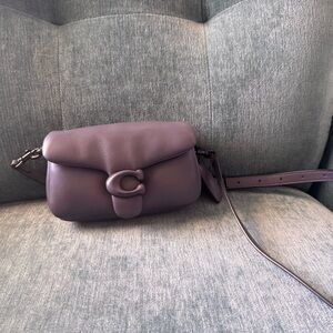 Coach pillow tabby 18 Deep Purple Leather Crossbody Bag